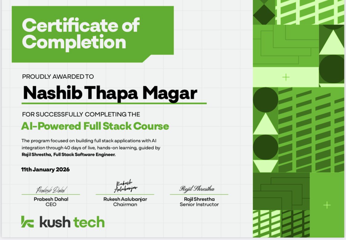 AI FullStack Certificate